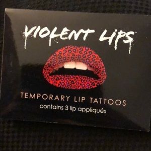 Violent lips temporary lip tattoo